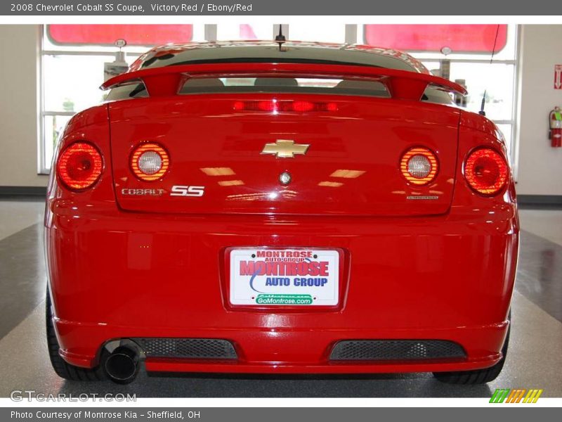 Victory Red / Ebony/Red 2008 Chevrolet Cobalt SS Coupe