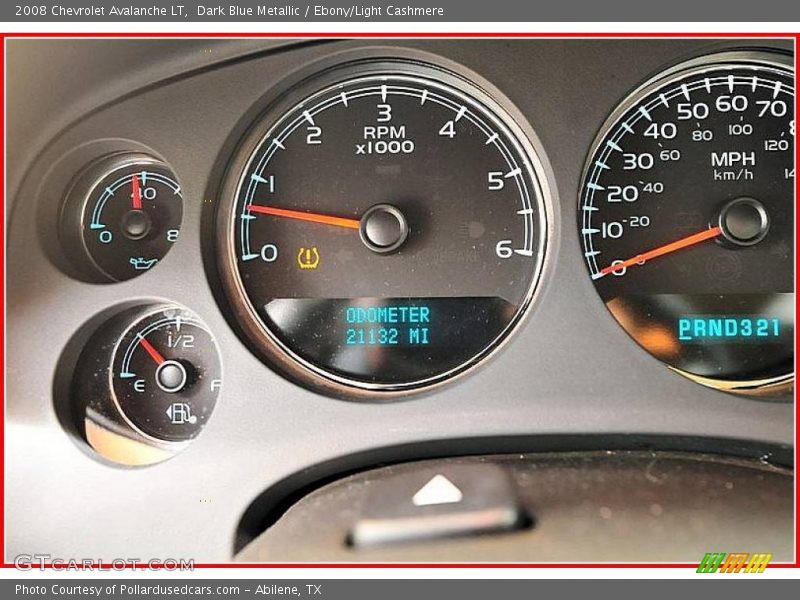 Dark Blue Metallic / Ebony/Light Cashmere 2008 Chevrolet Avalanche LT