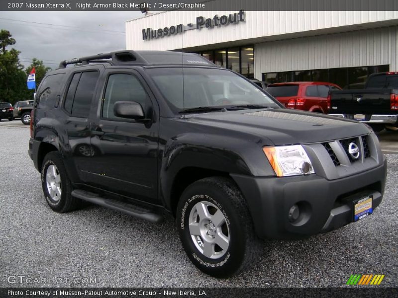 Night Armor Black Metallic / Desert/Graphite 2007 Nissan Xterra X