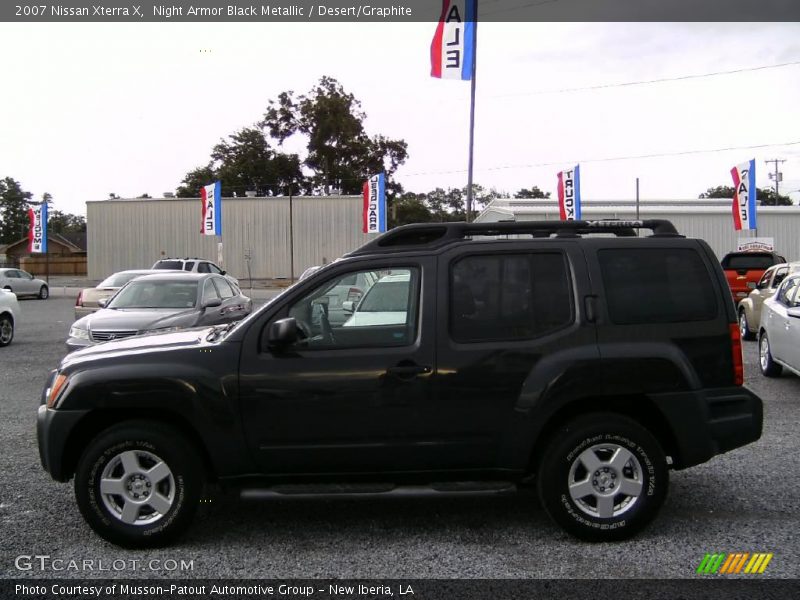 Night Armor Black Metallic / Desert/Graphite 2007 Nissan Xterra X