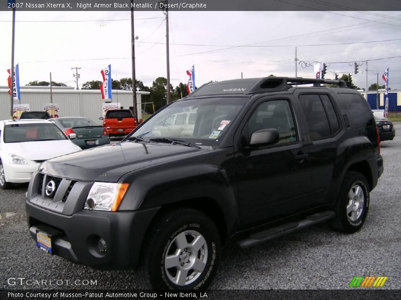 Night Armor Black Metallic / Desert/Graphite 2007 Nissan Xterra X