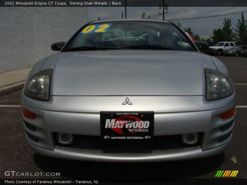 Sterling Silver Metallic / Black 2002 Mitsubishi Eclipse GT Coupe