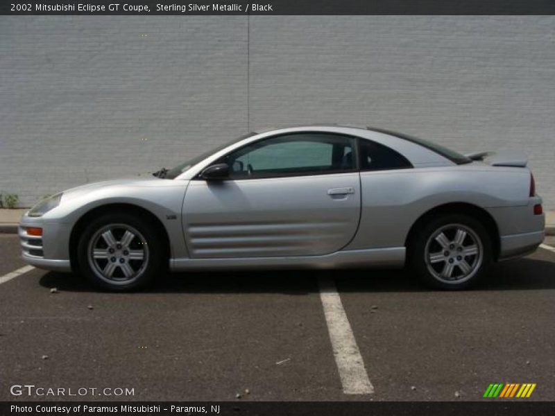 Sterling Silver Metallic / Black 2002 Mitsubishi Eclipse GT Coupe
