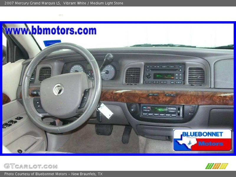 Vibrant White / Medium Light Stone 2007 Mercury Grand Marquis LS