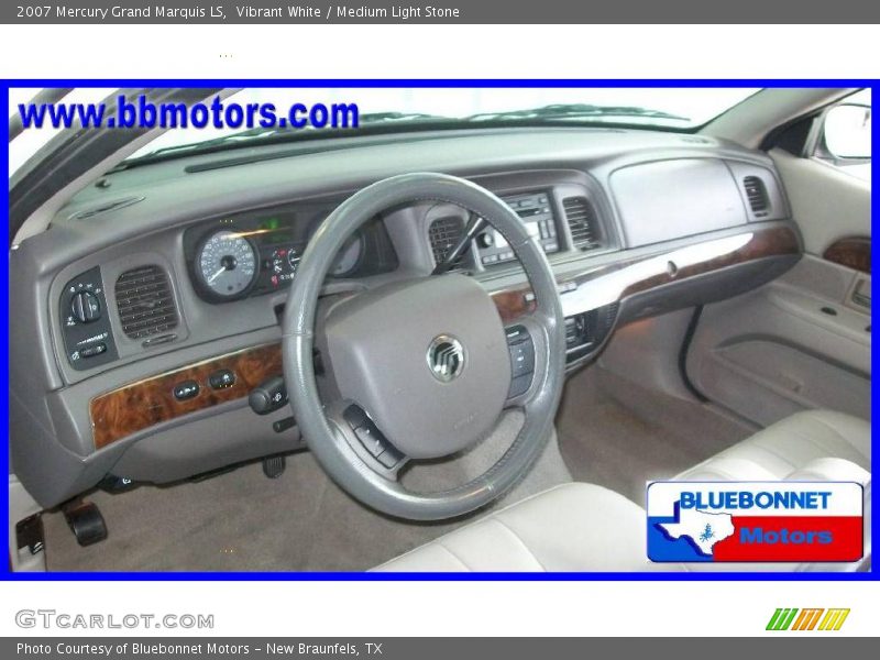 Vibrant White / Medium Light Stone 2007 Mercury Grand Marquis LS