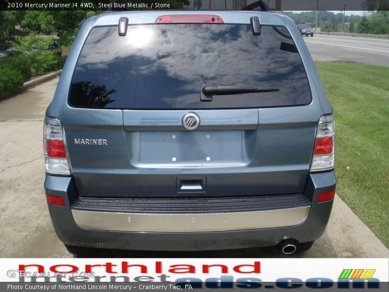 Steel Blue Metallic / Stone 2010 Mercury Mariner I4 4WD