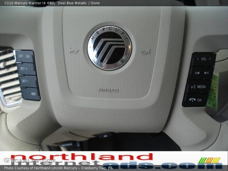 Steel Blue Metallic / Stone 2010 Mercury Mariner I4 4WD