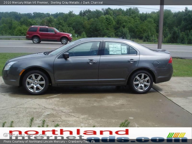 Sterling Gray Metallic / Dark Charcoal 2010 Mercury Milan V6 Premier