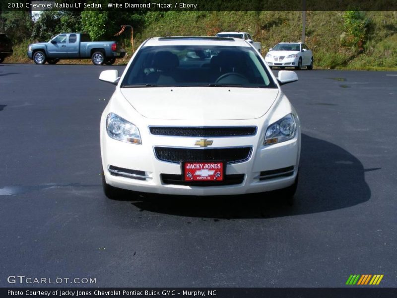 White Diamond Tricoat / Ebony 2010 Chevrolet Malibu LT Sedan
