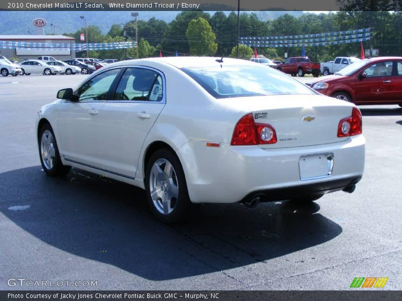 White Diamond Tricoat / Ebony 2010 Chevrolet Malibu LT Sedan