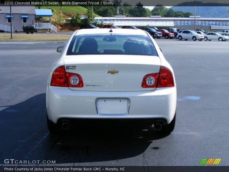 White Diamond Tricoat / Ebony 2010 Chevrolet Malibu LT Sedan
