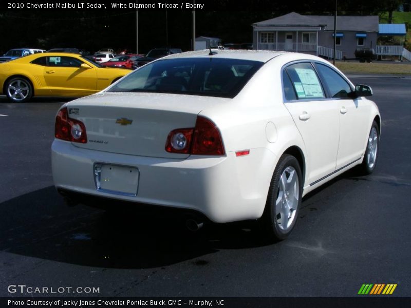 White Diamond Tricoat / Ebony 2010 Chevrolet Malibu LT Sedan