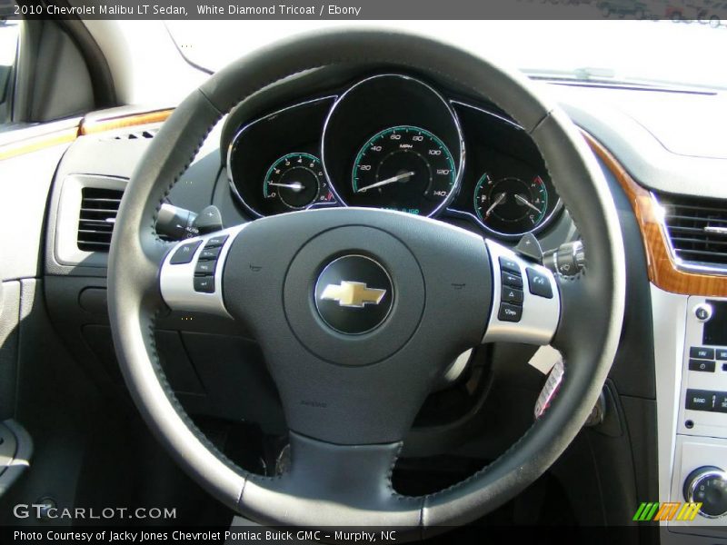 White Diamond Tricoat / Ebony 2010 Chevrolet Malibu LT Sedan