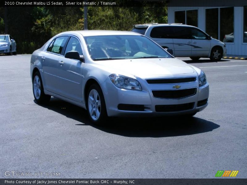 Silver Ice Metallic / Titanium 2010 Chevrolet Malibu LS Sedan