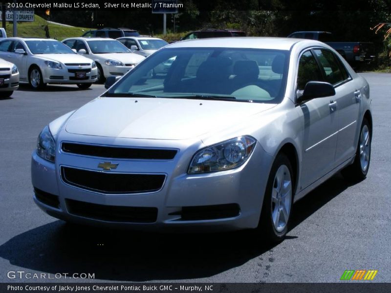 Silver Ice Metallic / Titanium 2010 Chevrolet Malibu LS Sedan