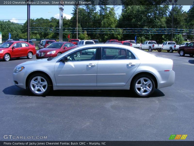 Silver Ice Metallic / Titanium 2010 Chevrolet Malibu LS Sedan