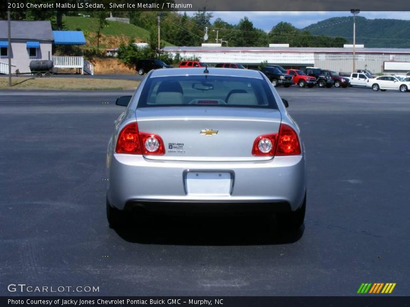 Silver Ice Metallic / Titanium 2010 Chevrolet Malibu LS Sedan