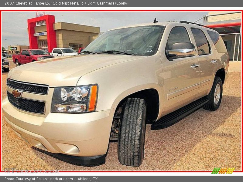 Gold Mist Metallic / Light Cashmere/Ebony 2007 Chevrolet Tahoe LS