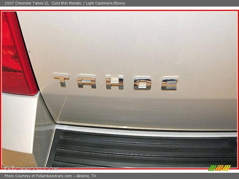 Gold Mist Metallic / Light Cashmere/Ebony 2007 Chevrolet Tahoe LS