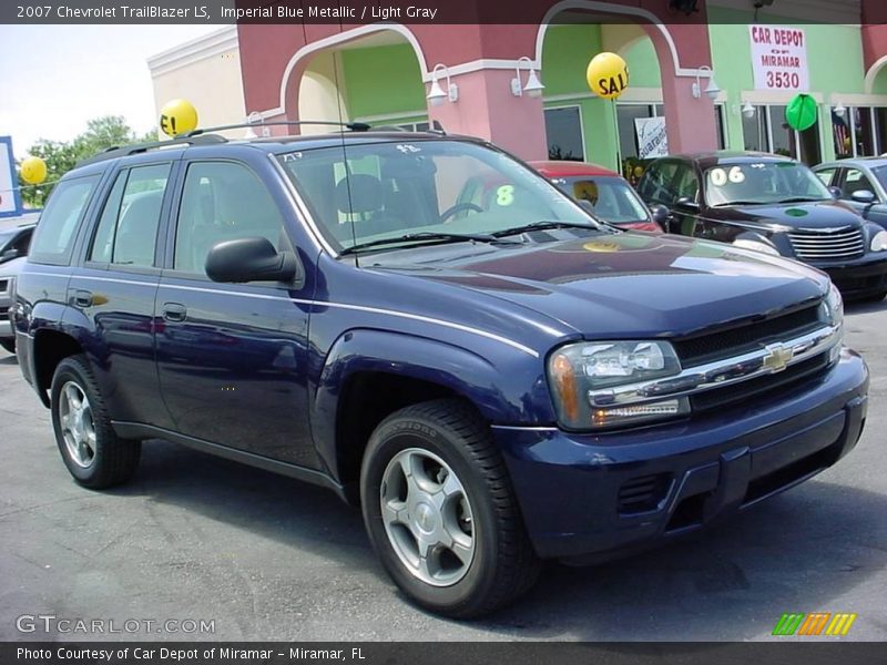 Imperial Blue Metallic / Light Gray 2007 Chevrolet TrailBlazer LS