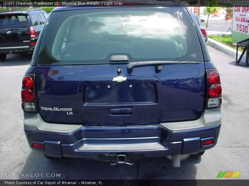 Imperial Blue Metallic / Light Gray 2007 Chevrolet TrailBlazer LS