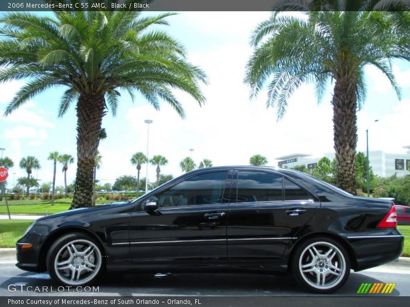 Black / Black 2006 Mercedes-Benz C 55 AMG