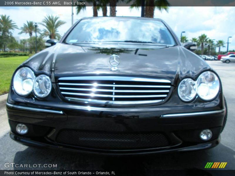 Black / Black 2006 Mercedes-Benz C 55 AMG