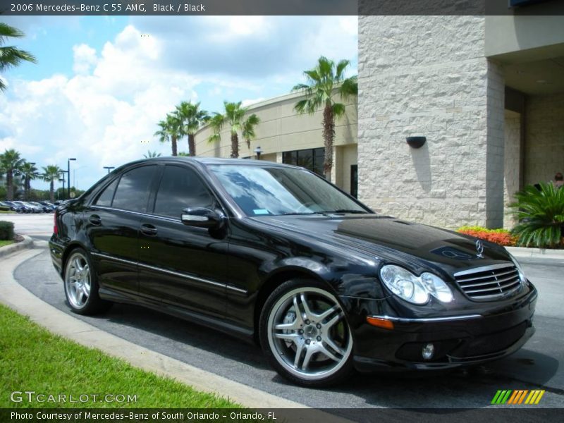 Black / Black 2006 Mercedes-Benz C 55 AMG
