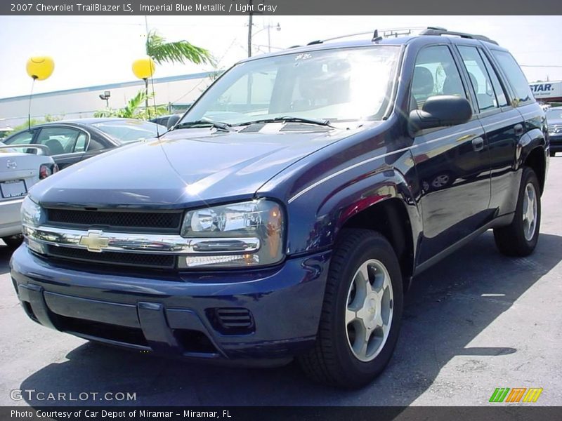 Imperial Blue Metallic / Light Gray 2007 Chevrolet TrailBlazer LS