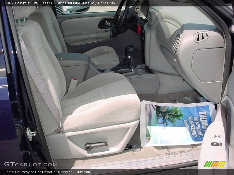 Imperial Blue Metallic / Light Gray 2007 Chevrolet TrailBlazer LS