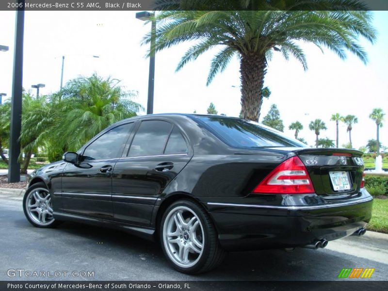 Black / Black 2006 Mercedes-Benz C 55 AMG