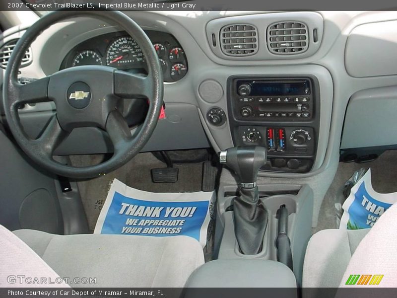 Imperial Blue Metallic / Light Gray 2007 Chevrolet TrailBlazer LS