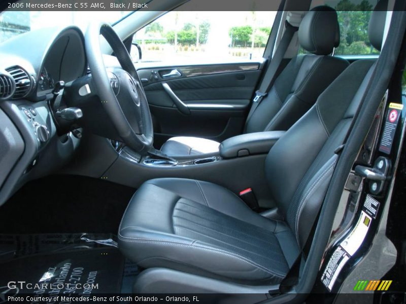 Black / Black 2006 Mercedes-Benz C 55 AMG
