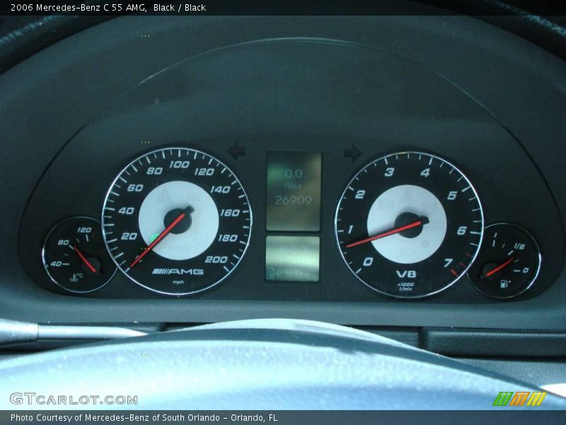 Black / Black 2006 Mercedes-Benz C 55 AMG