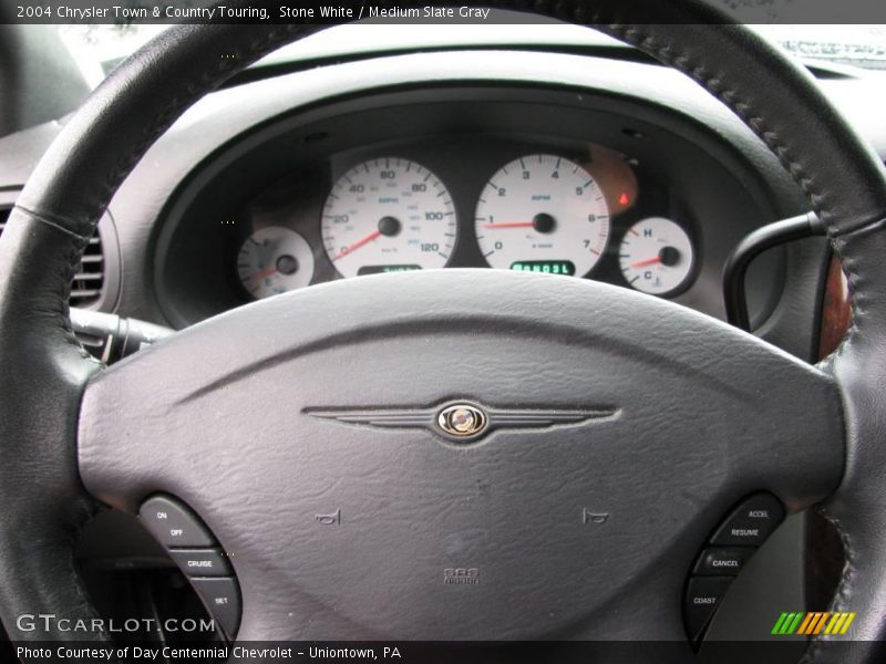 Stone White / Medium Slate Gray 2004 Chrysler Town & Country Touring