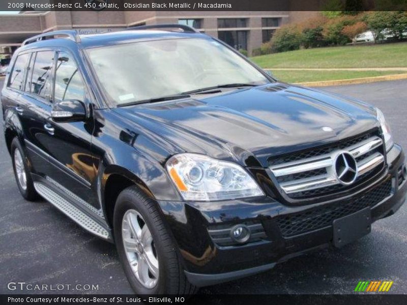 Obsidian Black Metallic / Macadamia 2008 Mercedes-Benz GL 450 4Matic