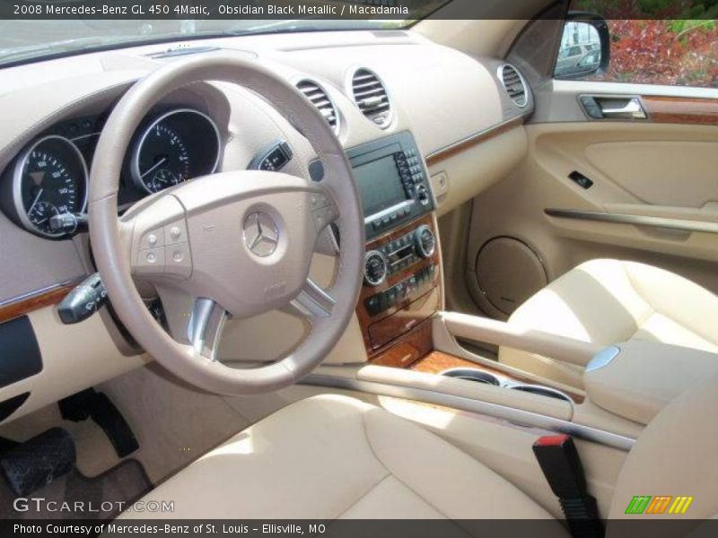 Obsidian Black Metallic / Macadamia 2008 Mercedes-Benz GL 450 4Matic