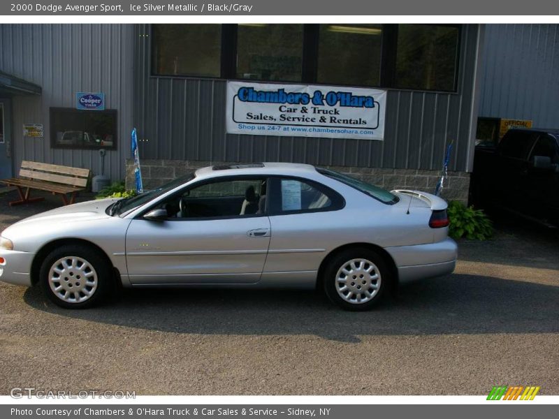 Ice Silver Metallic / Black/Gray 2000 Dodge Avenger Sport