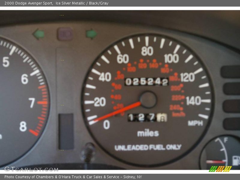 Ice Silver Metallic / Black/Gray 2000 Dodge Avenger Sport