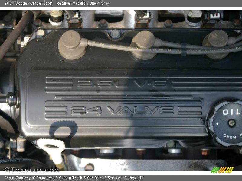 Ice Silver Metallic / Black/Gray 2000 Dodge Avenger Sport