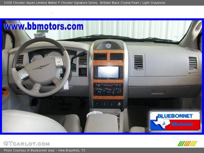 Brilliant Black Crystal Pearl / Light Graystone 2008 Chrysler Aspen Limited Walter P Chrysler Signature Series