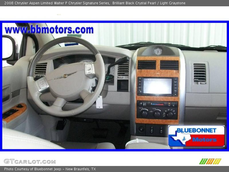 Brilliant Black Crystal Pearl / Light Graystone 2008 Chrysler Aspen Limited Walter P Chrysler Signature Series