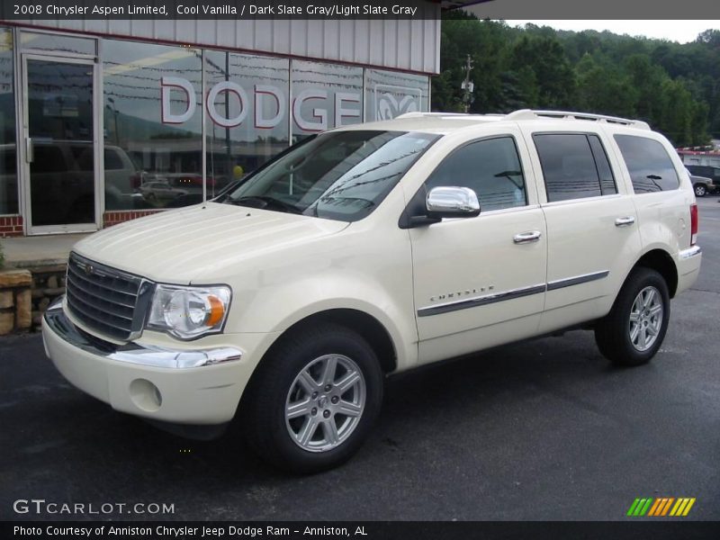 Cool Vanilla / Dark Slate Gray/Light Slate Gray 2008 Chrysler Aspen Limited