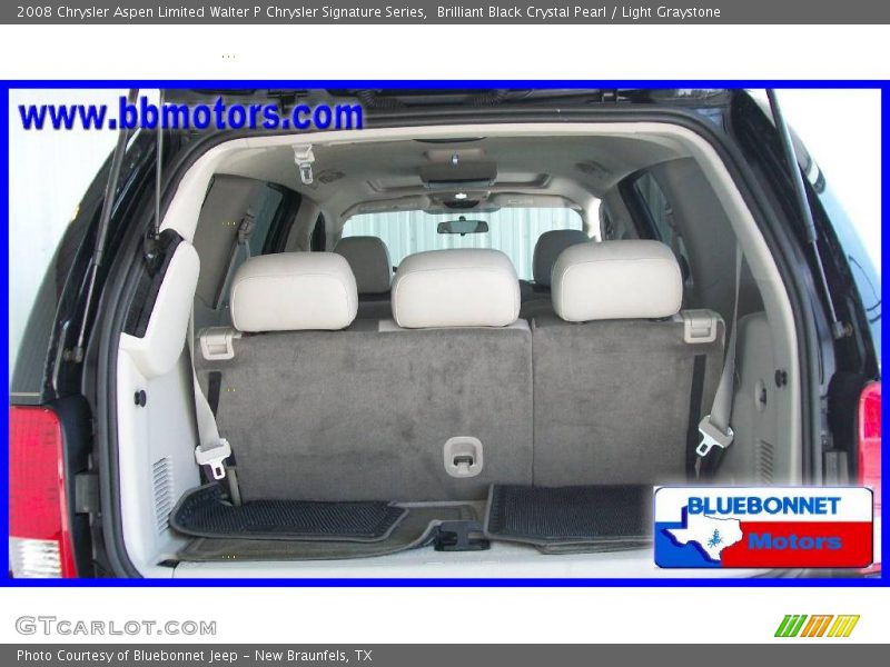 Brilliant Black Crystal Pearl / Light Graystone 2008 Chrysler Aspen Limited Walter P Chrysler Signature Series