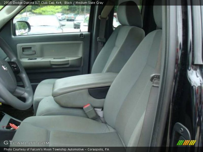 Black / Medium Slate Gray 2005 Dodge Dakota SLT Club Cab 4x4