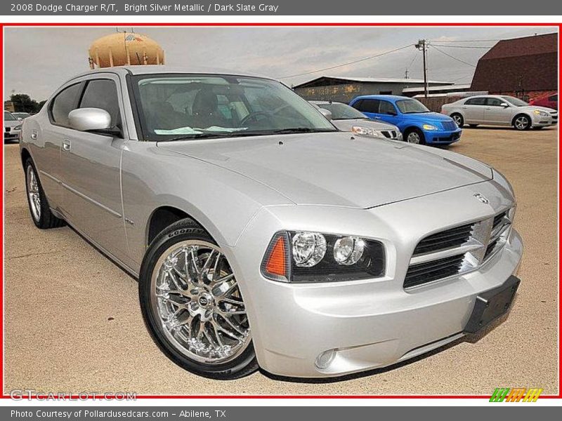 Bright Silver Metallic / Dark Slate Gray 2008 Dodge Charger R/T