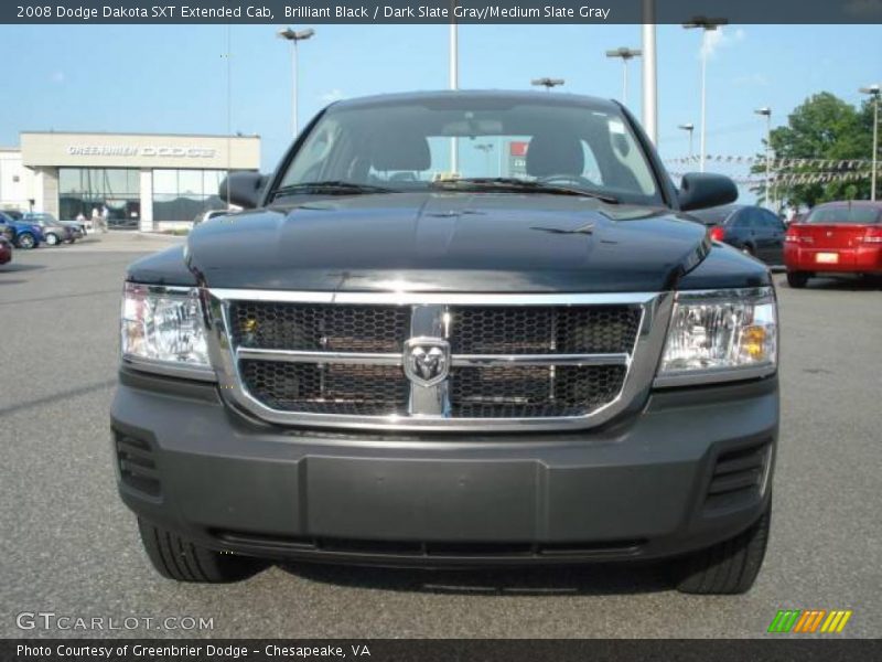 Brilliant Black / Dark Slate Gray/Medium Slate Gray 2008 Dodge Dakota SXT Extended Cab