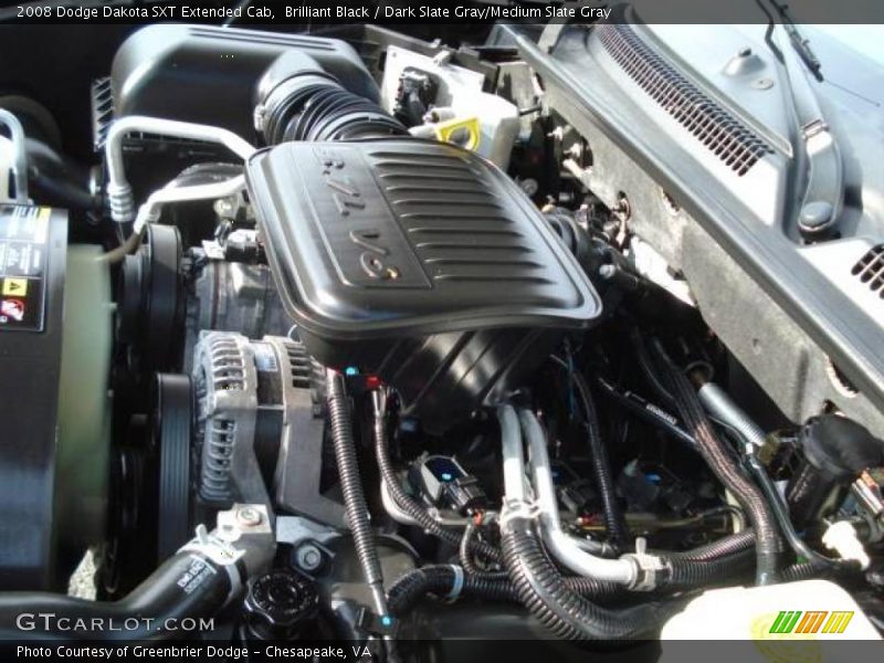 Brilliant Black / Dark Slate Gray/Medium Slate Gray 2008 Dodge Dakota SXT Extended Cab
