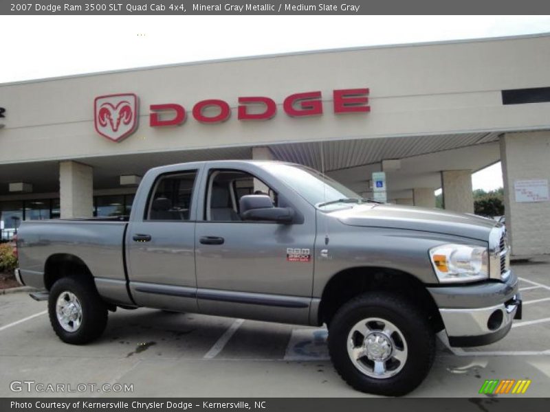 Mineral Gray Metallic / Medium Slate Gray 2007 Dodge Ram 3500 SLT Quad Cab 4x4