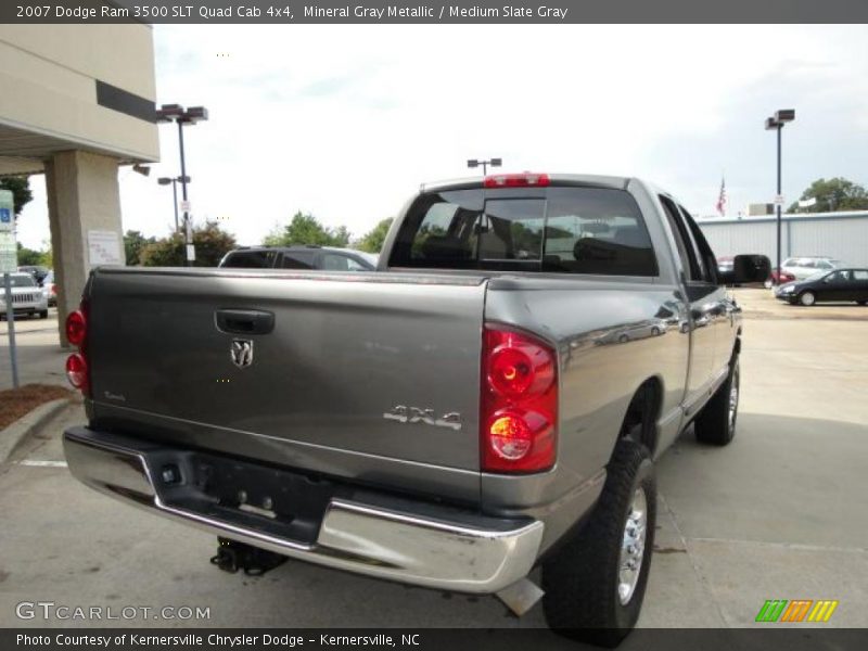 Mineral Gray Metallic / Medium Slate Gray 2007 Dodge Ram 3500 SLT Quad Cab 4x4